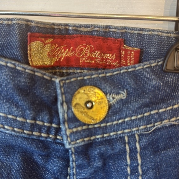 Apple Bottoms Blue Ankle Cropped Jeans with Distressed Details - Picture 8 of 10